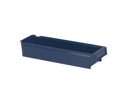 Onderdelenbak 400x115x100 mm (3,4L). Smalle magazijnbak met extra capaciteit. Ideaal voor overzichtelijke kleingoedopslag. Direct leverbaar.